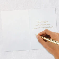 Hallmark Good-Bye Isn't Forever Sympathy Card -Hallmark Gift Shop Yellow and Gold Butterflies Sympathy Card 859LAD4711 06