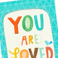 Hallmark 16" You Are Loved Jumbo Love Card -Hallmark Gift Shop You Are Loved Jumbo Love Card 16.25 999CBG3026 04