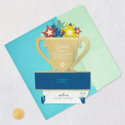 Hallmark You're The Best Trophy Customizable 3D Pop-Up Card -Hallmark Gift Shop Youre the Best Trophy Customizable 3D PopUp Card 5RZW1245 07