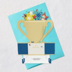 Hallmark You're The Best Trophy Customizable 3D Pop-Up Card -Hallmark Gift Shop Youre the Best Trophy Customizable 3D PopUp Card 5RZW1245 09