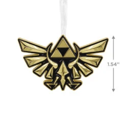 Nintendo The Legend Of Zelda™ Crest Of Hyrule Metal Hallmark Ornament -Hallmark Gift Shop Zelda Crest of Hyrule Christmas Ornament 3HCM2293 04
