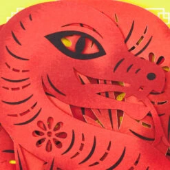 Hallmark A Good Time To Celebrate Year Of The Snake Birthday Card -Hallmark Gift Shop Zodiac Snake FoldOut DieCut Birthday Card 699SAY1028 05