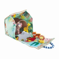 Mud Pie Zoo Plush Toy Set, 6 Pieces -Hallmark Gift Shop Zoo Animals Plush Toy Play Set 12110304 03